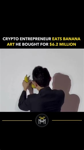 Justin Sun, founder of the blockchain platform Tron, bought Maurizio Cattelan’s iconic piece Comedian—a banana duct‑taped to a wall—for $6.2 million at Sotheby’s. Shortly after, during a press conference in Hong Kong, he peeled off and ate the banana on camera. Sun said, “Eating it at a press conference can also become a part of the artwork’s history” and added, “It’s much better than other bananas.” He framed the act as a metaphor: just like NFTs or digital art, value is not in the physical fru