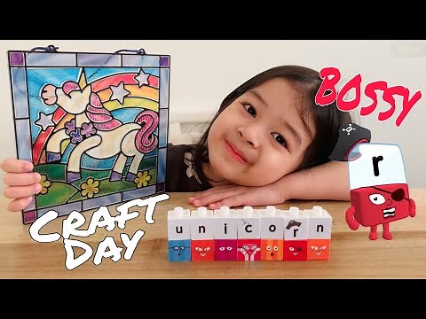 Craft Day: Make Stained Glass & Learn R-Controlled Vowel Sounds with the Alphablocks | Baby Playful