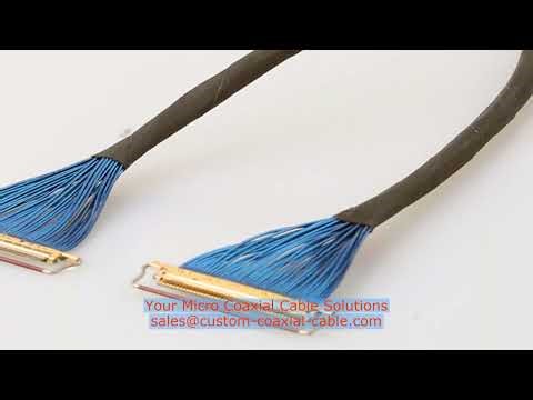 Shielded micro coax cable Italy distributor awg-46 micro-coax distributor I-PEX 20633-312T-01S Conne