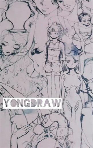 Art Girl. Cute Anime Girls Drawing #Shorts#絵画