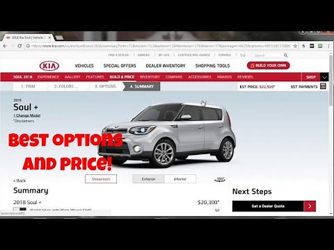 2018 Kia Soul - Build Your Own - Pricing and Options Overview