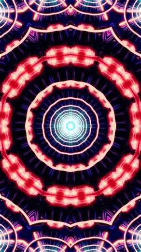 Magnificent Hypnotic Purple Blue Light VJ LOOP NEON Tunnel Abstract Background Video 4K Party Visual