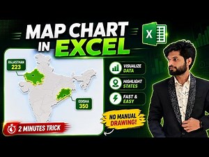 Learn Excel Map Charts from Scratch | Beginner to Advanced | #excel #charts