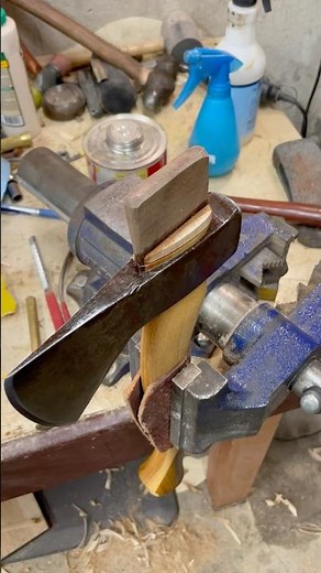 Axe Wedge Installation - Knife Hands