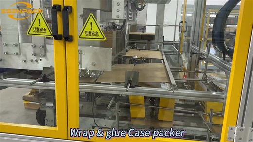 Wrap & glue Case packer# Casepacker#casepacking#packagingmachine#manufacturer#foryouu