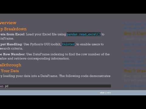 Easily Find Row Numbers in Pandas DataFrames Using User Input