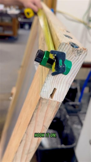 Offset your tape measure with your jigs