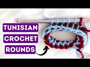 How to Cro-Hook - TUNISIAN CROCHET in the ROUNDS