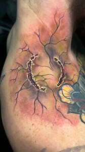 This zombie bite tattoo