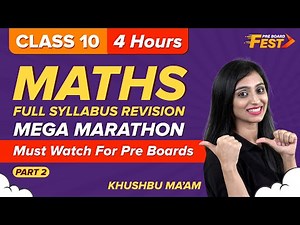 Complete CBSE Class 10 Maths Revision (Part-2) | CBSE Class 10 Pre Board Exams | BYJU'S Class 10
