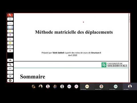COURS DE STRUCTURE AVANCÉ : Méthode matricielle des déplacements Partie 1