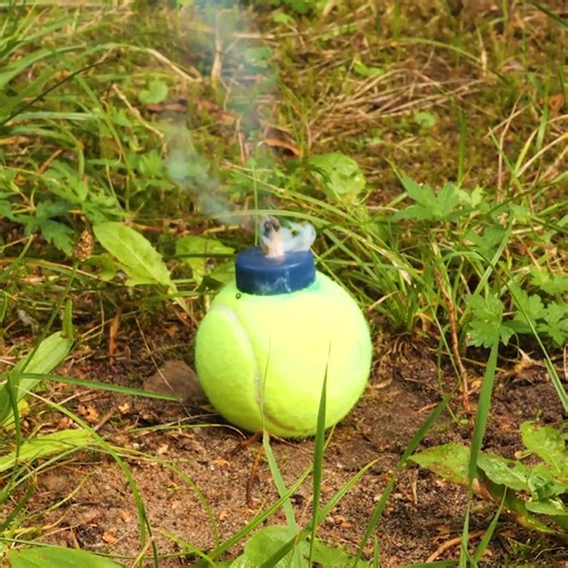 12K views · 42 reactions | Filling Tennis Ball With Color Powder | Lady Panda | Facebook