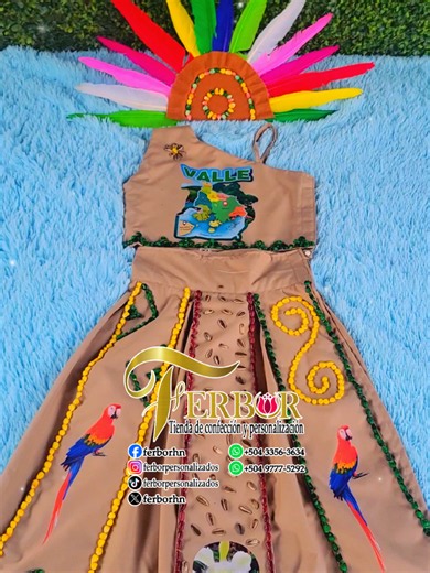 Traje típico de Honduras: Vestido típico para el Día del Indio Lempira