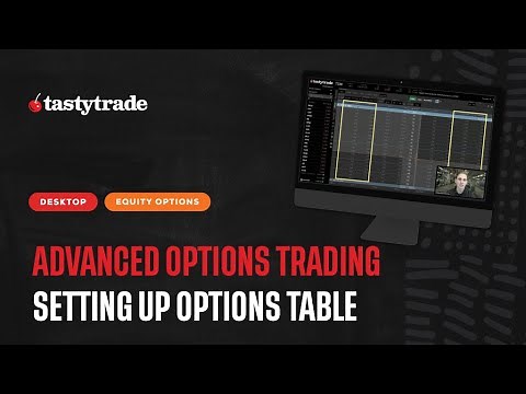 Options Table Mode Trading Setup | tastytrade Desktop Platform