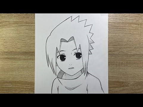 Comment Dessiner Sasuke Enfant de Naruto | Tutoriel Dessin Facile Étape par Étape