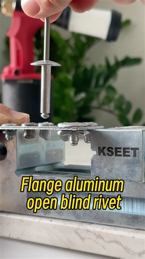 Cherry Rivet on Instagram: "Open Flange Rivet Installation | Strong & Clean Riveting Solution #OpenFlangeRivet #FlangeRivet #BlindRivet #SheetMetalAssembly #IndustrialFasteners #RivetingProcess #MetalFabrication #ManufacturingIndustry #FasteningSolutions"