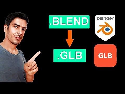 how to convert blend to glb