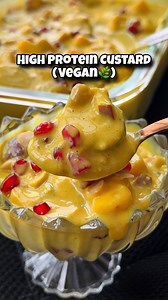🌿✨ High Protein, Dairy-Free Custard ✨🌿 You haven’t tried this recipe before. Copy hojae toh wo alag baat hai 😁 it’s a creamy, healthy custard made without dairy, without custard powder, and honestly easier than regular custard! 💛 Perfect for upcoming festivals, serving your guests, or even as a sweet treat on fasting days like Navratri. 🌸 This custard is light, naturally sweetened, and packed with fruits and nuts. I’ve also given it a protein boost with a scoop of protein powder — but that’