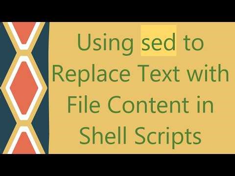 Using sed to Replace Text with File Content in Shell Scripts