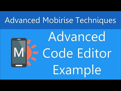 Advanced Example of Using the Code Editor in Mobirise