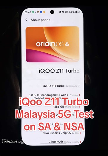iQoo Z11 Turbo 5G Test in Malaysia - SA & NSA Performance