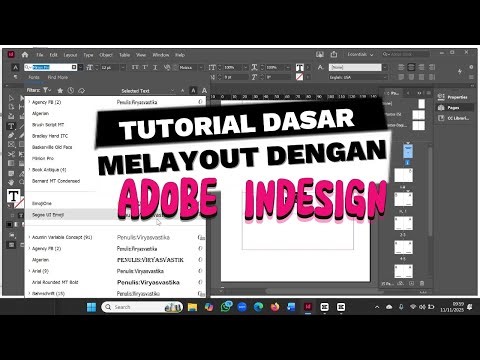 ADOBE INDESIGN || TUTORIAL DASAR MELAYOUT BUKU