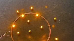 Taidacent Micro USB 50mm Remote Wireless LEDs and Coil Inductive Induction Led Lamp Light Up Wireless Charger/Charging Kit for Model Decoration Magical Toys (Only 10PCS 4.3MM Multi Color LEDs)