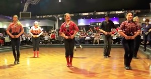 Australian country dancers dominate line-dance comp with slick dance moves