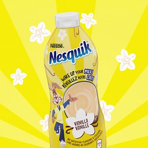 230K views · 185 reactions | Wake up your milk like never before! That’s right, NEW NESQUIK Vanilla is available now! It’s quick and easy: simply squeeze, stir and enjoy  | Nesquik | Facebook