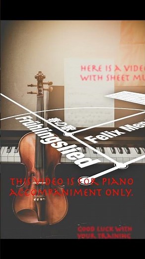 Mendelssohn “Spring Song” with piano accompaniment #piano