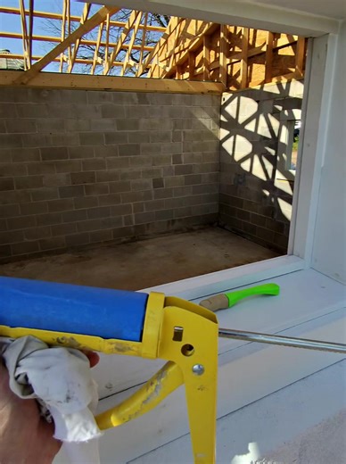 The Caulking Finger is the best caulk smoothing tool on the market. Why wear out your finger? Just use mine! #fyp #diy #tools #painter #construction