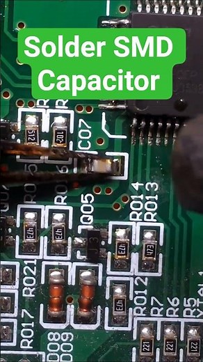 Surface Mount Capacitor Soldering Tips & Tricks #capacitor #soldering