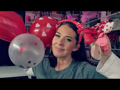 ASMR- Blowing Up Balloons For The Office Valentines Party 🎈♥️