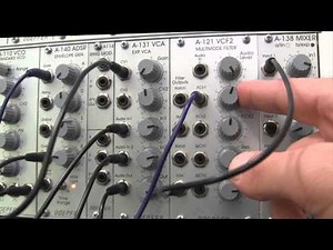 Doepfer A121 Multimode Filter- Modulation Demonstration