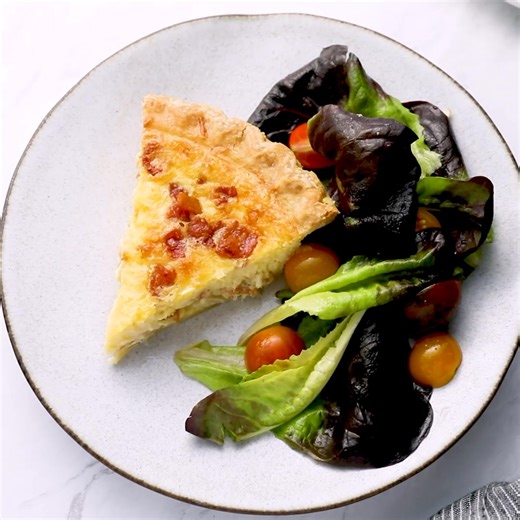 Richly flavored with Gruyère cheese and bacon, classic French quiche Lorraine is one of the most satisfying dishes imaginable. 👇👇 https://www.onceuponachef.com/recipes/quiche-lorraine.html | Once Upon A Chef