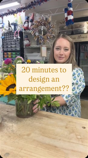1.2K reactions · 17 shares | Had twenty minutes form start to finish to do an arrangement! Did I make it in time? 浪 | Cone Flower Designs | Facebook