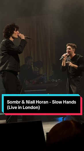 Sombr and Niall Horan Perform Slow Hands Live in London