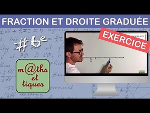 EXERCICE : Placer une fraction sur une demi-droite graduée - Sixième
