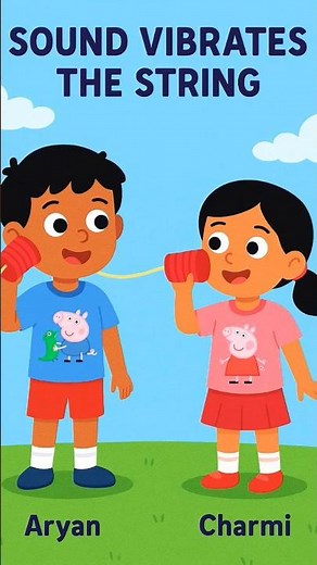 A string & two cups DIY String Telephone Experiment |— exploring sound! #shorts #stringtelephone