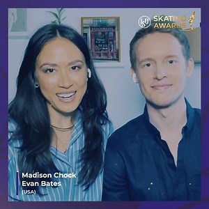 A special message from Madison Chock and Evan Bates… 👂 Join these Ice Dance whirlwinds at the #ISUSkatingAwards 2021 on July 10 at 16:00 (CEST). Catch all the drama here 👉 https://www.isu.org/skating-awards | ISU Figure Skating