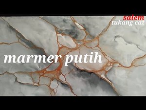 cara ngecat motif marmer how to make marble painting