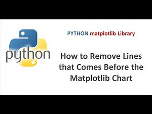 Python Matplotlib Tutorial | How to Remove Text that Comes Before the Matplotlib Inline Plot