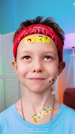 Unbelievable Band-Aid Illusion! 🎩✨#funforkids #reversefun