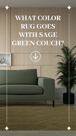 10 Best Rug Colors for Living Room with Sage Green Couch. #fyp #rug #rugideas #rugdecor #ruginspo #greencouch #couch#couchdecor #couchdesign #abcxyz