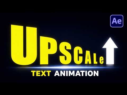 Create Smooth Scale Text Animation in After Effects