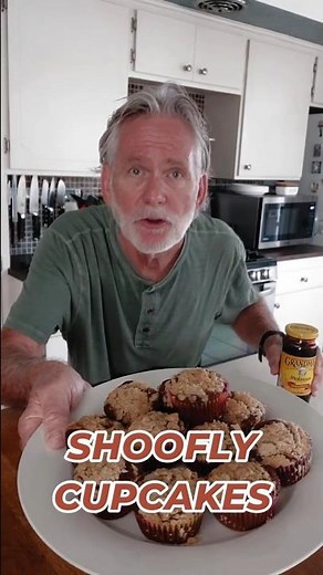 Shoo Fly (Molasses) Cupcakes #molasses #shoofly #cupcakes #shorts