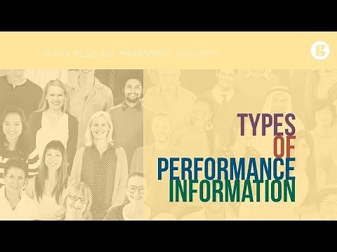 Types of Performance Information