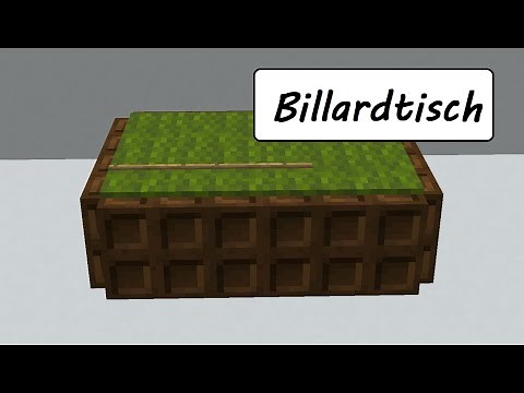 Minecraft Billardtisch bauen