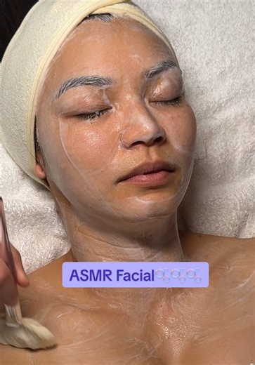10 Minute ASMR Facial with Jessica🫧🕊️ Where results meet relaxation. Comment