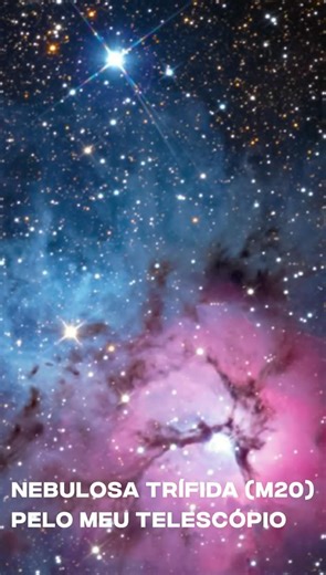Nebulosa Trífida pelo Telescópio